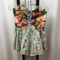 Matilda Jane Green Floral Child Size 10 Girl's Shirt