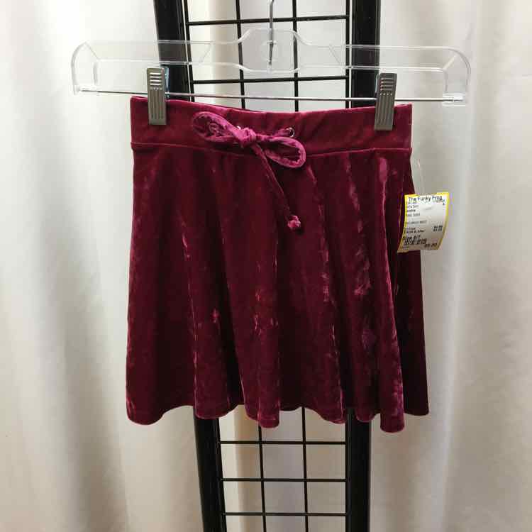 Justice Red Solid Child Size 6/7 Girl's Skirt