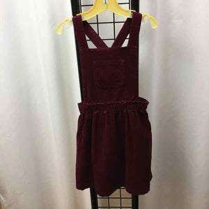 Cat & Jack Maroon Solid Child Size 5 Girl's Dress