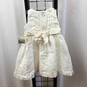 Gap White Solid Child Size 6-12 m Girl's Dress
