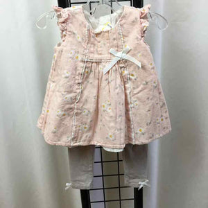 Catherine Malandrino Pink Floral Child Size 12 m Girl's Outfit