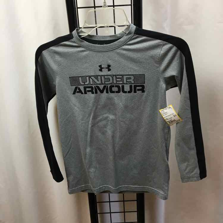 Under Armour Gray Graphic Child Size 6/7 Boy's Shirt