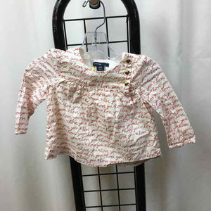 Gap White Stripe Child Size 6-12 m Girl's Shirt
