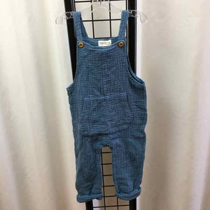 Rabbit + Bear Blue Solid Child Size 18 m Boy's Overalls