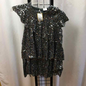 Zara Gray Sequin Child Size 9 Girl's Dress