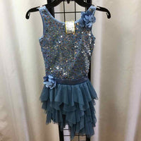 Biscotti Blue Sequin Child Size 6 Girl's Dress