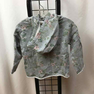 Art Class Gray Floral Child Size 5 Girl's Sweatshirt