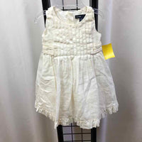 Gap White Solid Child Size 6-12 m Girl's Dress
