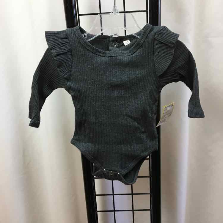 Black Solid Child Size 0-3 m Girl's Shirt