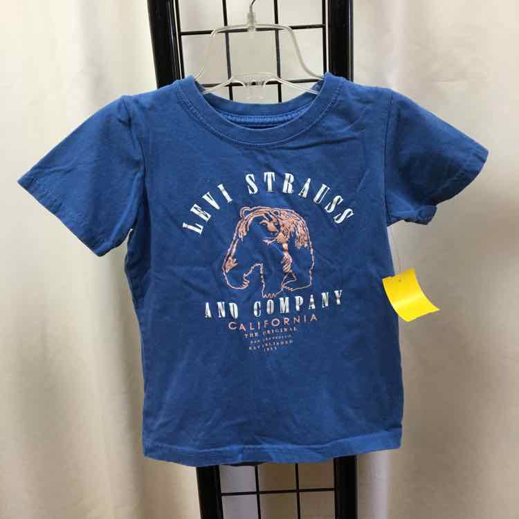 Levi Strauss Blue Logo Child Size 5/6 Boy's Shirt