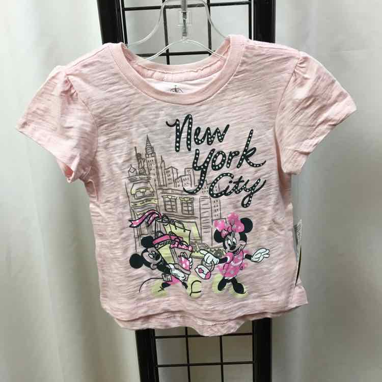 Disney Pink Character Child Size 2/3 Girl's Shirt