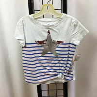 Gap White Sequin Child Size 5/6 Girl's Shirt