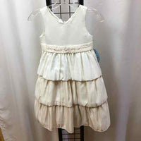American Princess White Solid Child Size 6X Girl's Dress